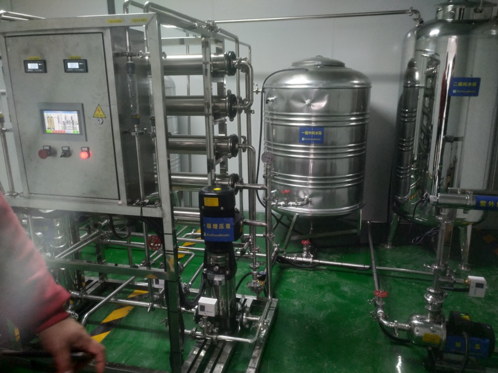 江西赣州生产口罩纯化水设备安装调试完毕
